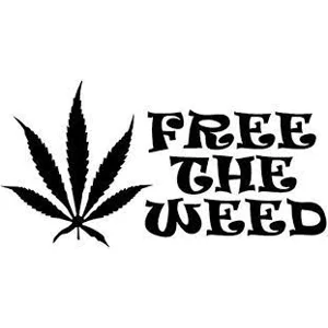 Free the Weed Die Cut Vinyl Decal sticker