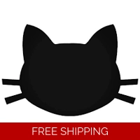 Cat head Die Cut Vinyl Decal stic..