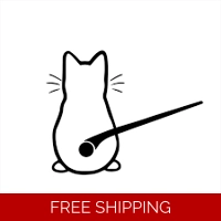 Cat wiper tail Die Cut Vinyl Deca..