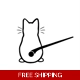 Cat wiper tail Die Cut Vinyl Decal sticker Cat wiper tail Die Cut Vinyl Decal sticker