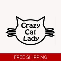 crazy cat lady Die Cut Vinyl Deca..