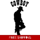 Cowboy Die Cut Vinyl Decal sticker Cowboy Die Cut Vinyl Decal sticker