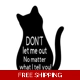 Cat Dont let me out Die Cut Vinyl Decal sticker Cat Dont let me out Die Cut Vinyl Decal sticker