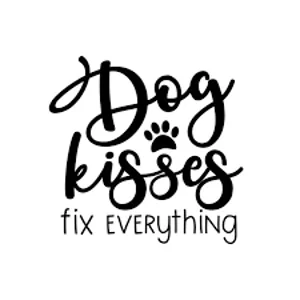 Dog kisses fix everthing paw Die Cut Vinyl Decal sticker