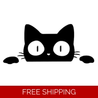 Cat peeking Die Cut Vinyl Decal s..