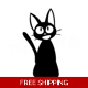 Funny Cat Die Cut Vinyl Decal sticker Funny Cat Die Cut Vinyl Decal sticker