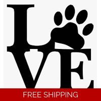 Love Paw Cat Dog Pet Die Cut Viny..