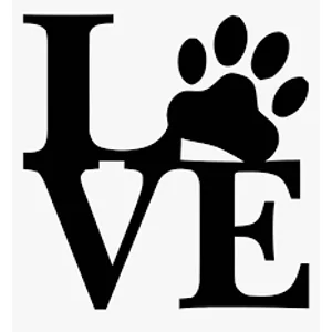 Love Paw Cat Dog Pet Die Cut Vinyl Decal sticker
