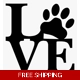 Love Paw Cat Dog Pet Die Cut Vinyl Decal sticker Love Paw Cat Dog Pet Die Cut Vinyl Decal sticker