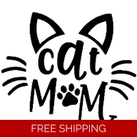 Cat Mom Die Cut Vinyl Decal sticker