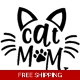 Cat Mom Die Cut Vinyl Decal sticker Cat Mom Die Cut Vinyl Decal sticker