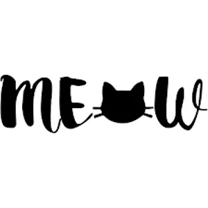 MEOW Cat Die Cut Vinyl Decal sticker