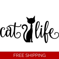 Cat Life Die Cut Vinyl Decal stic..