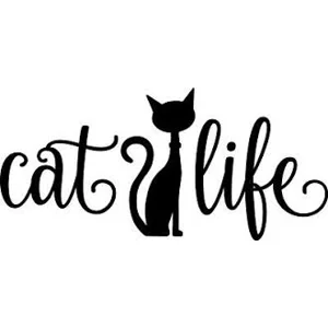 Cat Life Die Cut Vinyl Decal sticker
