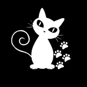 Cat paw prints Die Cut Vinyl Decal sticker