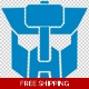 Transformers Sideswipe Die Cut Vinyl Decal sticker
