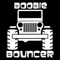 Boobie bouncer Jeep Die Cut Vinyl..