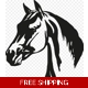 Funny Horse Die Cut Vinyl Decal sticker Funny Horse Die Cut Vinyl Decal sticker