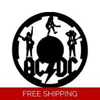 AC DC Rock Band Die Cut Vinyl Dec..
