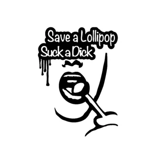 Adult funny humor Save Lollipop Die Cut Vinyl Decal sticker