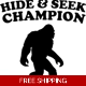 hide & seek champion, bigfoot Sasquatch Die Cut .. hide & seek champion, bigfoot Sasquatch Die Cut ..