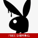 Playboy Bunny Drip Die Cut Vinyl Decal Sticker Playboy Bunny Drip Die Cut Vinyl Decal Sticker