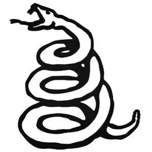 Metallica Snake Metal Band Music Die Cut Vinyl Decal sticker