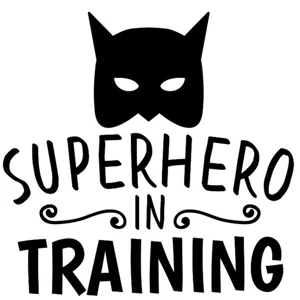Batman, Superhero in Training, Die Cut Vinyl Decal sticker