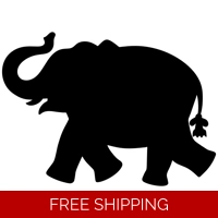 Elephant Die Cut Vinyl Decal stic..