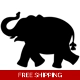 Elephant Die Cut Vinyl Decal sticker Elephant Die Cut Vinyl Decal sticker