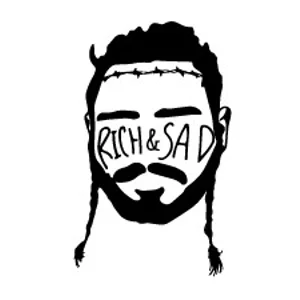 Post Malone Rich & Sad Die Cut Vinyl Decal sticker