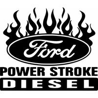 Powerstroke Ford Diesel Flames Di..