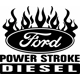 Powerstroke Ford Diesel Flames Die Cut Vinyl Dec..