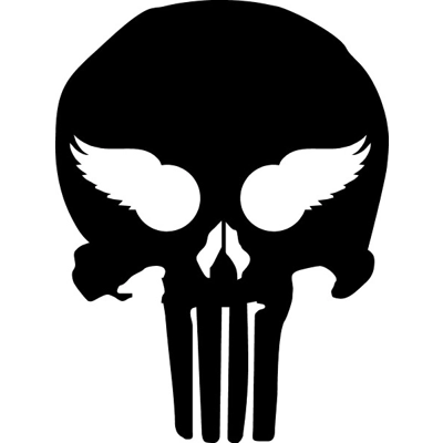 NHL Detroit Red Wings Hockey Punisher Skull Vinyl Decal sticker