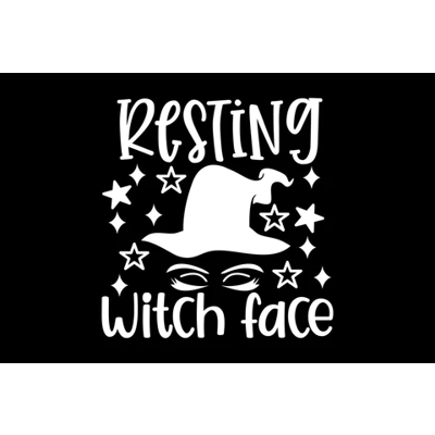 resting witch face Die Cut Vinyl Decal sticker resting witch face Die Cut Vinyl Decal sticker