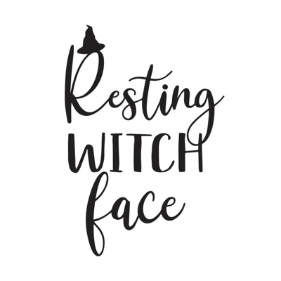 resting witch face Die Cut Vinyl Decal sticker resting witch face Die Cut Vinyl Decal sticker