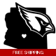 NFL Football Arizona Cardinals Die Cut Vinyl Dec..