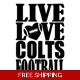 NFL Football Indianapolis Colts vinyl decal stic.. NFL Football Indianapolis Colts vinyl decal stic..