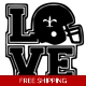 NFL Football New Orleans Saints vinyl decal stic.. NFL Football New Orleans Saints vinyl decal stic..