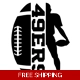 NFL Football San Francisco 49ers die cut vinyl d.. NFL Football San Francisco 49ers die cut vinyl d..