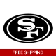 NFL Football San Francisco 49ers die cut vinyl d.. NFL Football San Francisco 49ers die cut vinyl d..