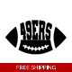 NFL Football San Francisco 49ers die cut vinyl d..