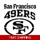 NFL Football San Francisco 49ers die cut vinyl d.. NFL Football San Francisco 49ers die cut vinyl d..
