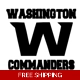 NFL Football Washington Commanders die cut vinyl.. NFL Football Washington Commanders die cut vinyl..