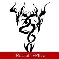 Double tribal dragons Die Cut Vin..