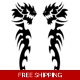 Double tribal Dragon Die Cut Vinyl Decal sticker Double tribal Dragon Die Cut Vinyl Decal sticker