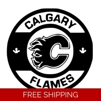 NHL Hockey Calgary Flames Die Cut..