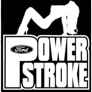 Powerstroke Diesel Ford Sexy Woman Die Cut Vinyl Decal sticker