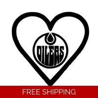 NHL Hockey Edmonton Oilers Heart,..