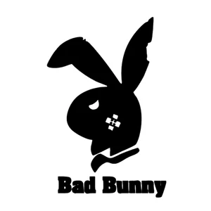 Playboy Bad Bunny Die Cut Vinyl Decal Sticker